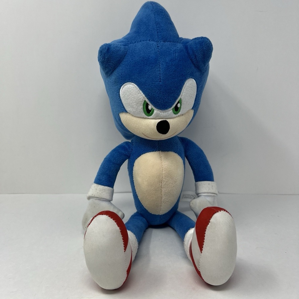 Sonic the Hedgehog Plush 15" Toy Factory Sega Blue Stuffed Animal